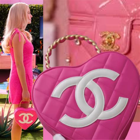 barbie chanel pink heart bag|barbie chanel suits.